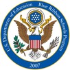 An image of an eagle surrounded by the following text: U.S. Department of Education Blue Ribbon School Program-2007
